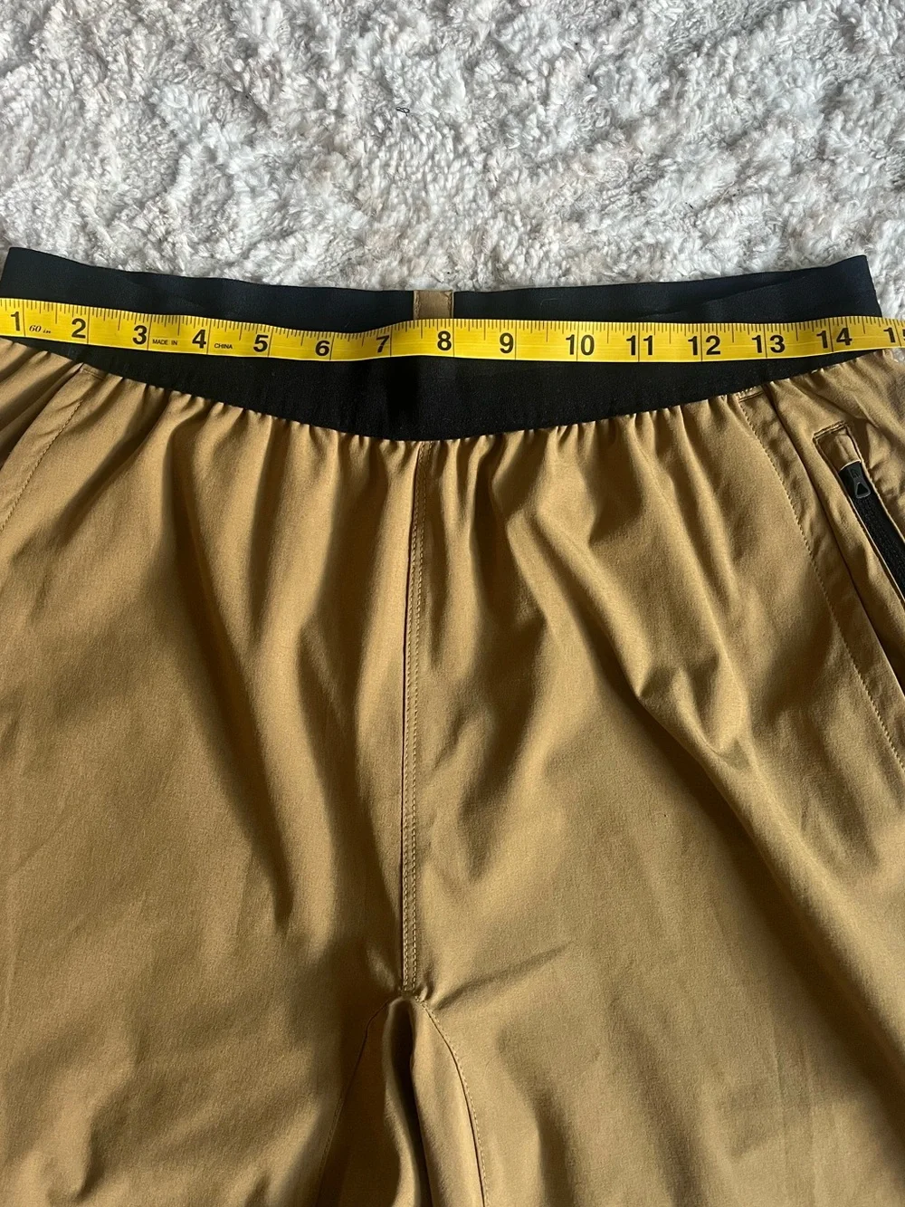 The North Face Men’s ESSENTIAL Track/Running pants in Tan with Black Accents